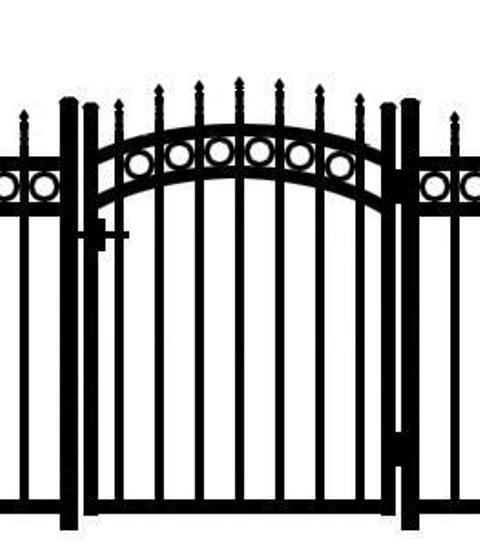 Chandler Midgrade Arched Gate with rings