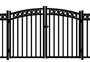 CLASSIC RES RAINBOW DOUBLE DRIVE GATE W/RINGS