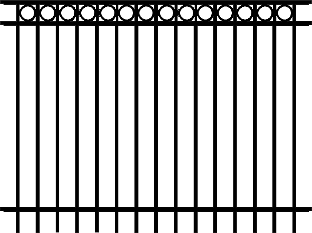Section, Classic Commercial 3 Rail w/rings