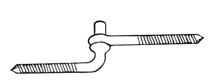 1/2 x 4 Screw Hook & Eye    Hinge - Zinc