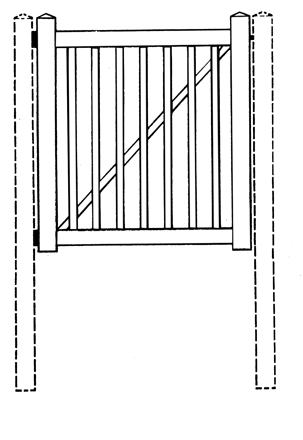 LG 3'w x 4'h Universal        Gate White
