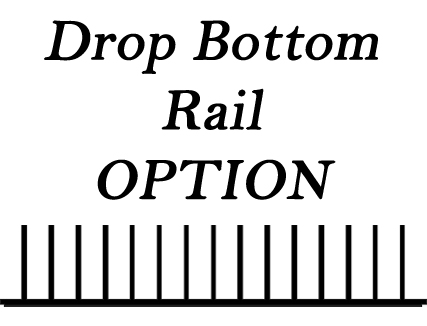 SHILO DROP BOTTOM RAIL FOR BOCA