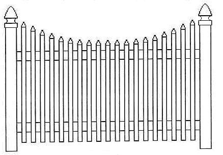 English Garden Fence Section