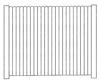 Summit Harvard Fence Section  - 6 ft long