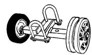 V-Groove Dbl Wheel Carrier